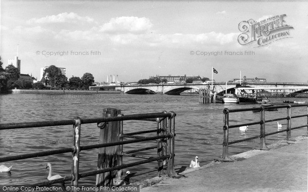 Photo of Putney, Bridge And The River Thames c.1960