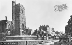 High Street, St Mary's Church And Thames Slipway c.1890, Putney
