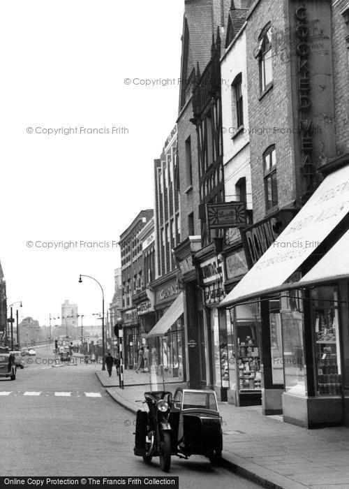 Photo of Putney, Motorbike And Sidecar c.1955