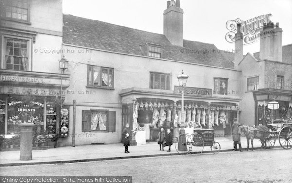 Photo of Putney, T.B.Pook Butchers Shop, High Street c.1890