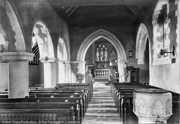 Photo of Puttenham, St John The Baptist's Church Interior 1904