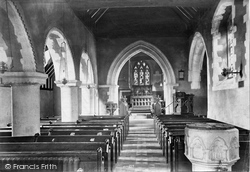St John The Baptist's Church Interior 1904, Puttenham
