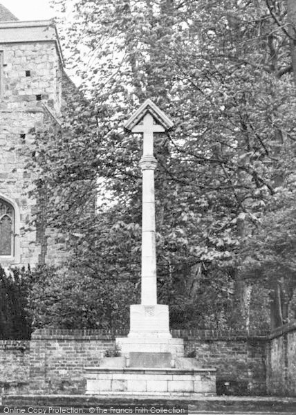 Photo of Puttenham, War Memorial c.1955
