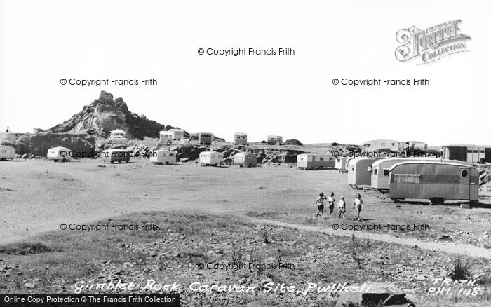 Photo of Pwllheli, Gimblet Rock And Caravan Site c.1960