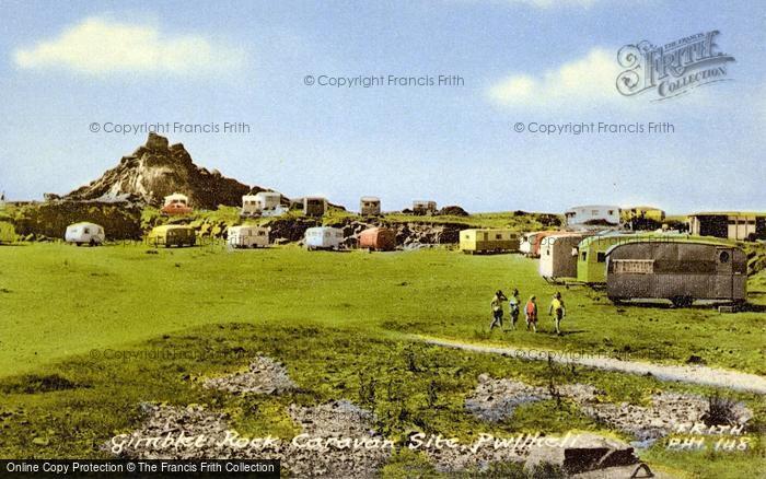 Photo of Pwllheli, Gimblet Rock Caravan Site c.1960