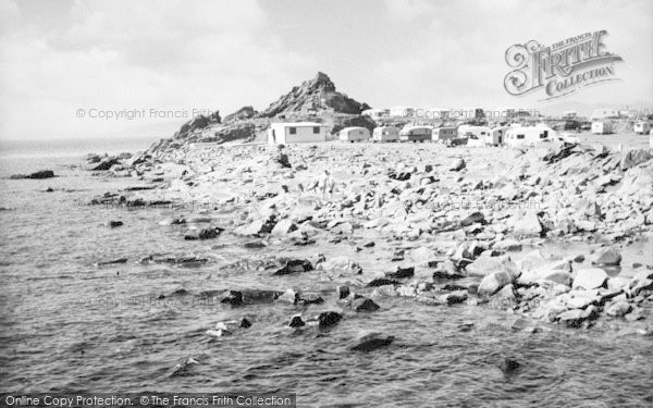 Photo of Pwllheli, The Gimblet Rock And Caravan Camp c.1960
