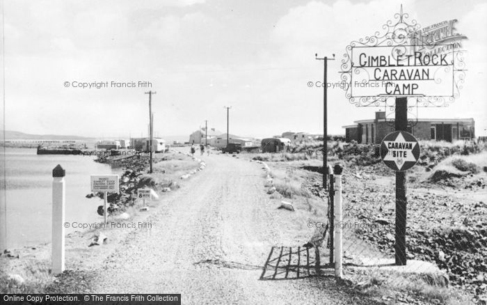 Photo of Pwllheli, The Gimblet Rock Caravan Camp, Main Entrance c.1960