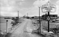 The Gimblet Rock Caravan Camp, Main Entrance c.1960, Pwllheli