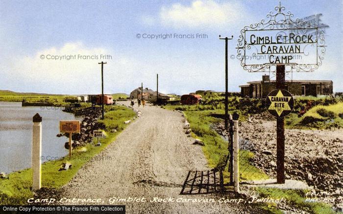 Photo of Pwllheli, The Gimblet Rock Caravan Camp, Main Entrance c.1960