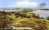 The Harbour And Gimblet Rock Caravan Park c.1960, Pwllheli