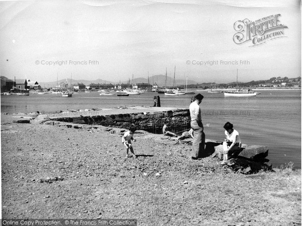 Photo of Pwllheli, The Harbour And Jetty From Gimblet Rock Caravan Camp 1959
