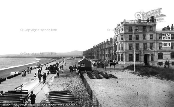 Photo of Pwllheli, West End Promenade 1898 - Francis Frith