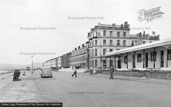 Photo of Pwllheli, West End Promenade 1952