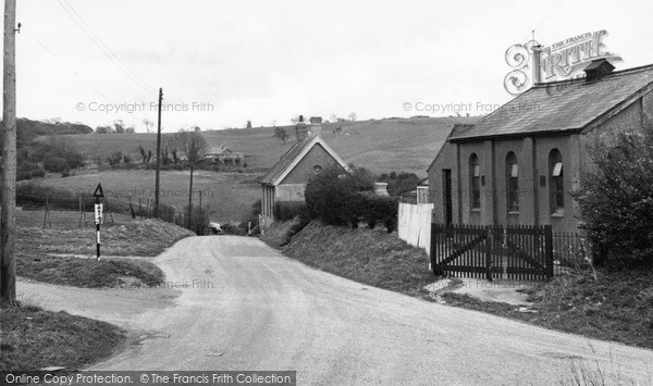 Photo of Pyecombe, The Village c.1955