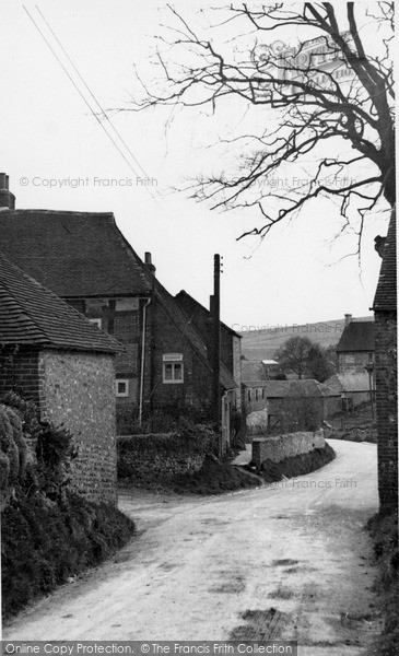 Photo of Pyecombe, The Village c.1955