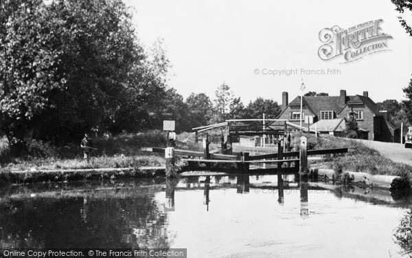 Photo of Pyrford, The Lock c.1955