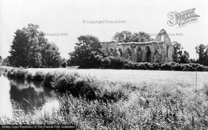 Photo of Pyrford, The River And Newark Priory c.1965