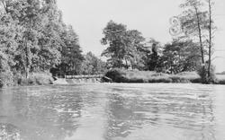 The Weirs, River Wey c.1955, Pyrford