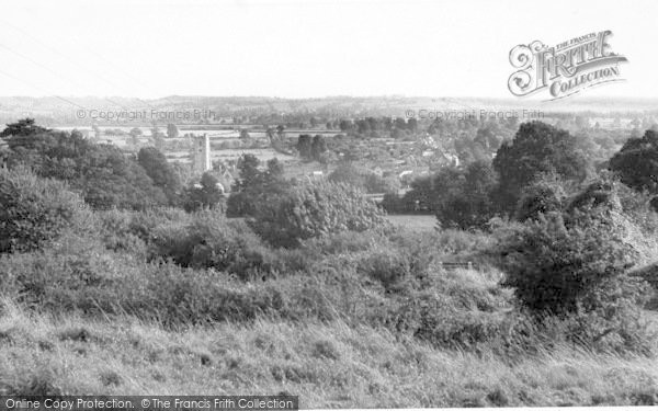 Photo of Queen Camel, General View From Camel Hill c.1955