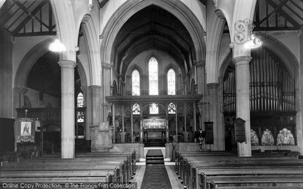 Photo of Queensbury, Holy Trinity Church, Interior c.1960
