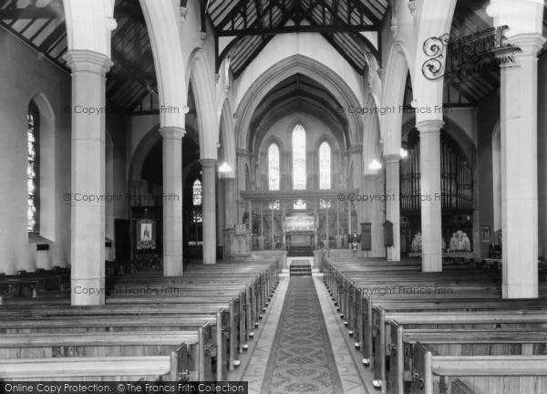 Photo of Queensbury, Holy Trinity Church, Interior c.1960