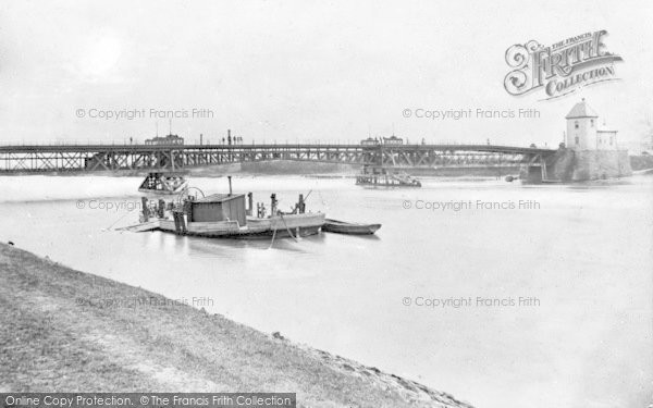 Photo of Queensferry, The First Bridge And Ferry Boat c.1900