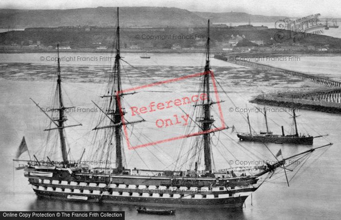 Photo of Queenstown, HMS Revenge c.1880