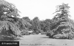 Memorial Park c.1955, Radcliffe On Trent