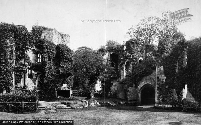 Photo of Raglan, Castle, Fountain Court c.1890