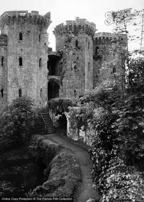 Photo of Raglan, Castle, Grand Front Entrance From Moat Walk c.1931