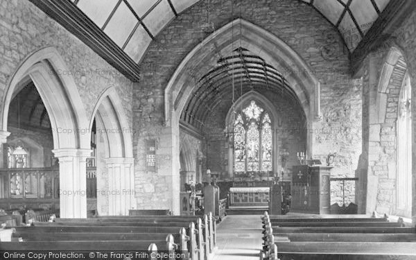 Photo of Raglan, St Cadoc's Church, Interior 1914
