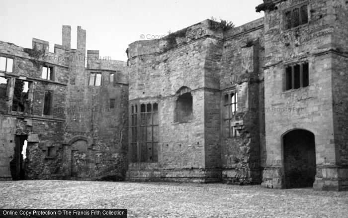 Photo of Raglan, The Castle Courtyard c.1950