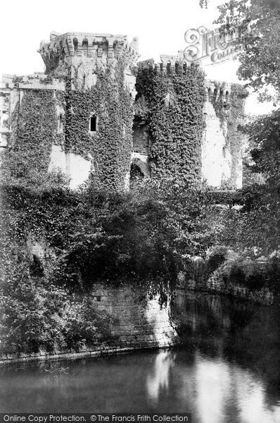 Photo of Raglan, The Castle From Moat 1893