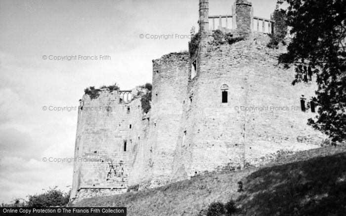 Photo of Raglan, The Castle Walls c.1950