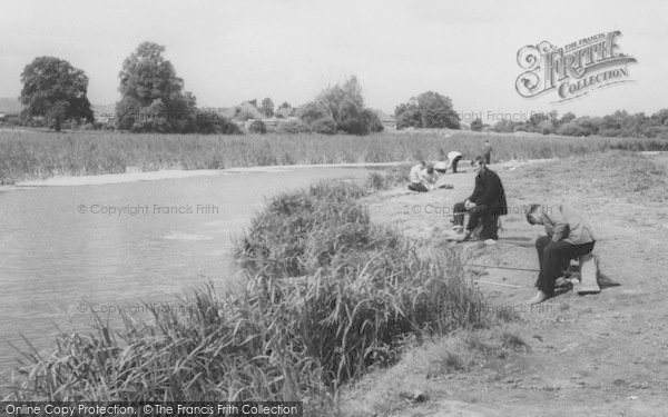 Photo of Rainham, Fishermen At Berwick Pond c.1960