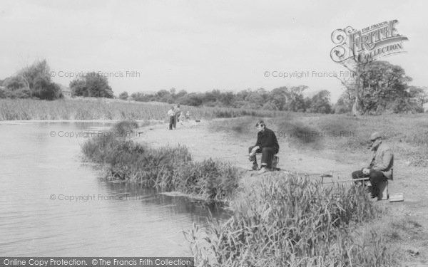 Photo of Rainham, Fishing At Berwick Pond c.1960