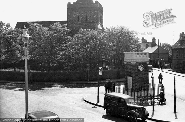 Photo of Rainham, The Church And Clock Tower c.1950
