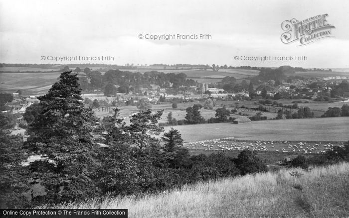 Photo of Ramsbury, From Spring Hill 1923