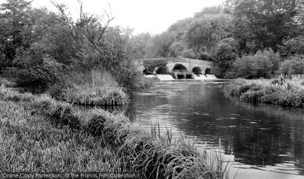 Photo of Ramsbury, River Kennet At Manor Bridge c.1955