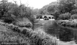River Kennet At Manor Bridge c.1955, Ramsbury