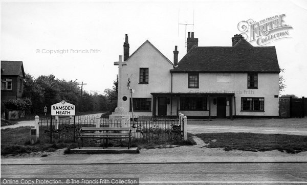 Photo of Ramsden Heath, The Memorial c.1955