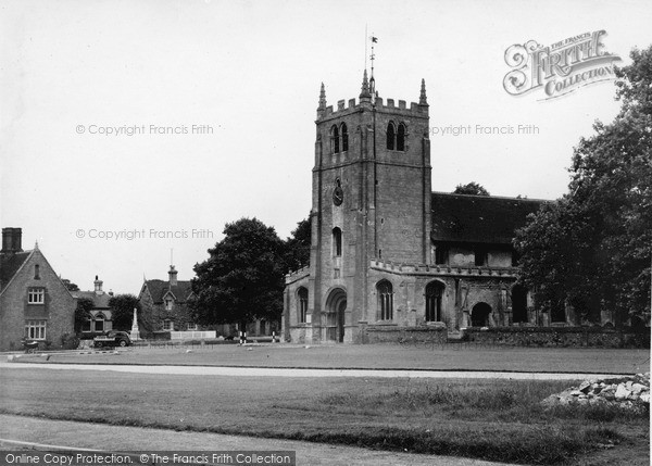 Photo of Ramsey, Church Of St Thomas A Becket And Green c.1955