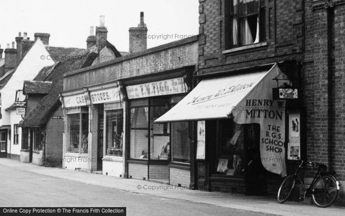 Photo of Ramsey, High Street Shops c.1955