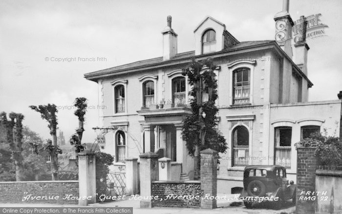 Photo of Ramsgate, Avenue House Guest House, Avenue Road c.1955