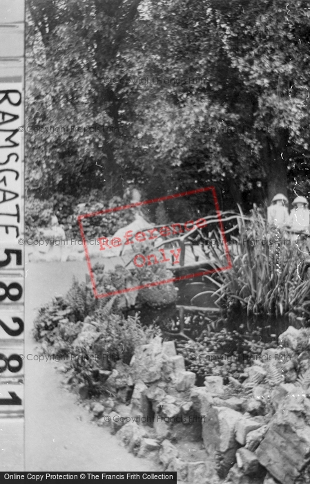 Photo of Ramsgate, Ellington Park, The Footbridge 1907