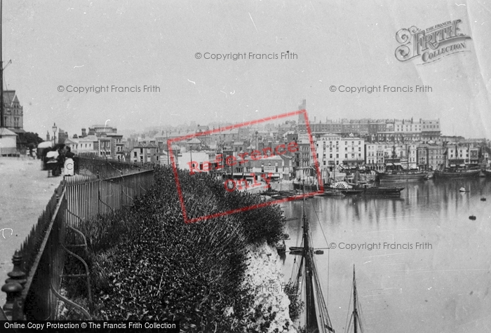 Photo of Ramsgate, From West Cliff 1887