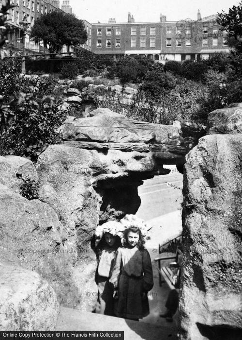 Photo of Ramsgate, Girls In The Grotto, Madeira Walk 1907