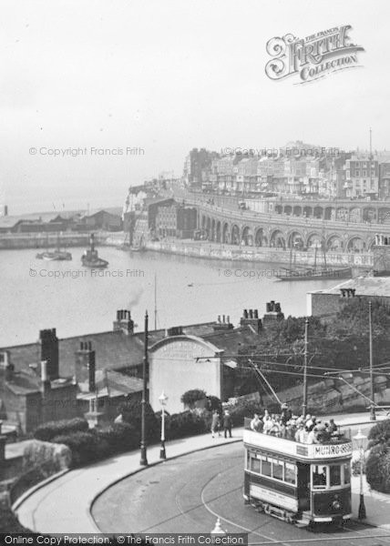 Photo of Ramsgate, Harbour And Tram 1927