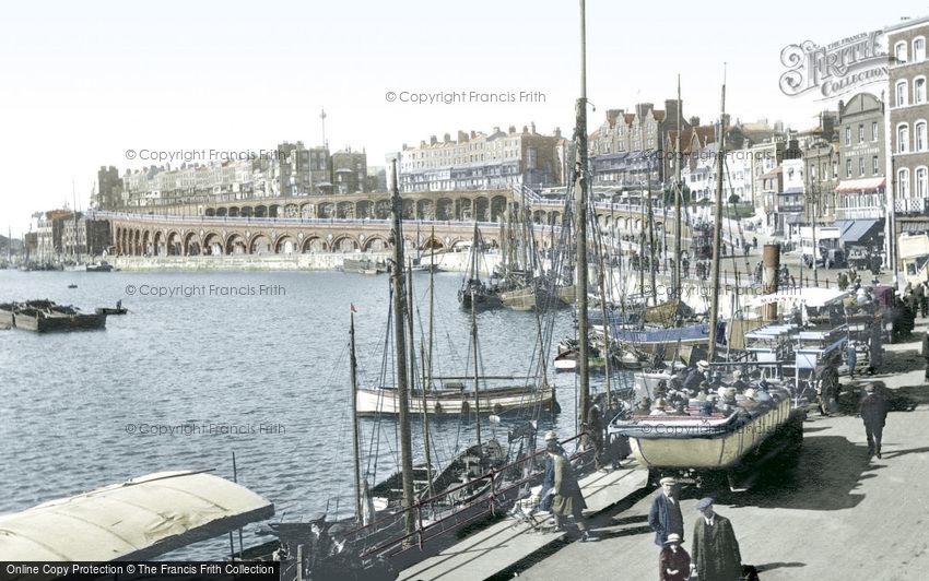 Ramsgate, Harbour Parade and New Road c1920