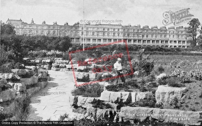 Photo of Ramsgate, Rock Gardens, West Promenade c.1950